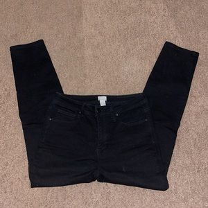 Black Stretchy Skinny Jeans